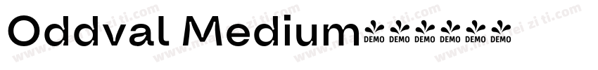 Oddval Medium字体转换